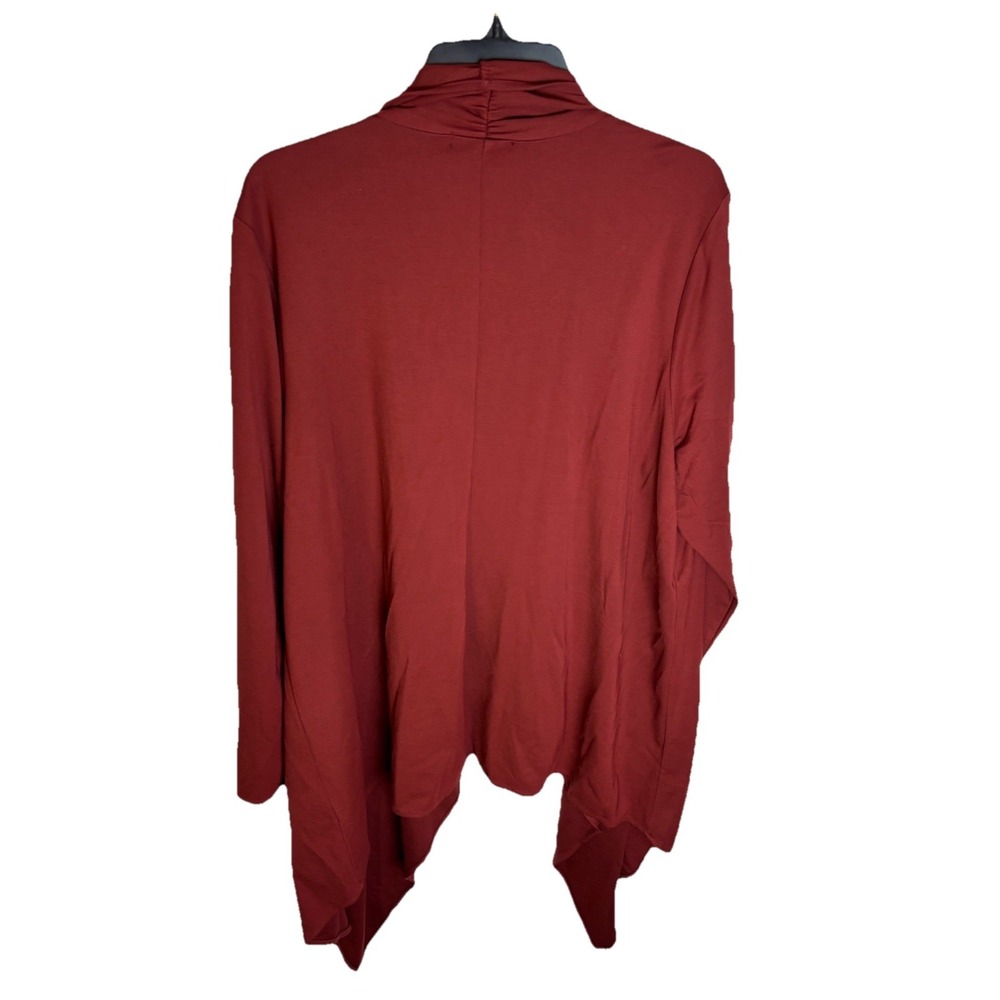 Torrid Ponte Drape Front Kimono Cardigan Size 3 (3X) Long Sleeve‎ Stretch - Picture 2 of 7